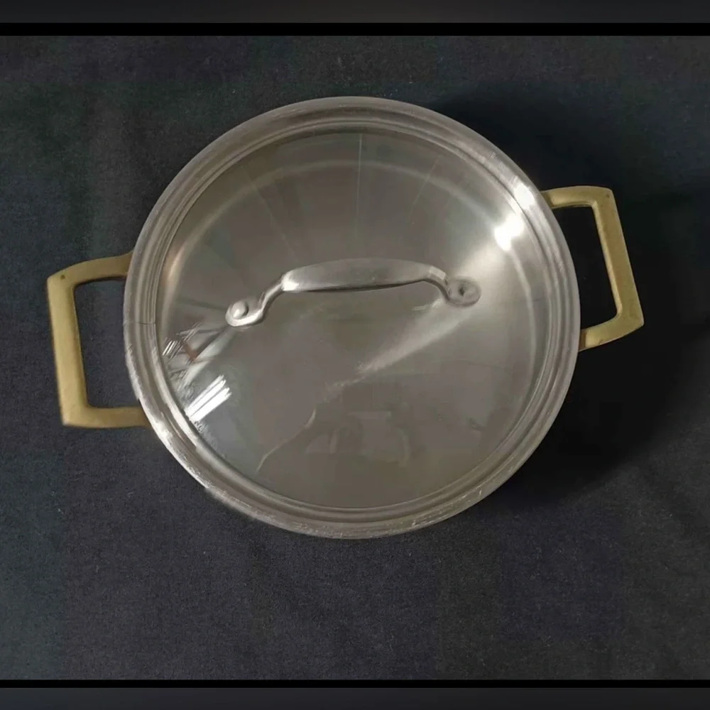 Vintage Paul Revere Copper Pot w Brass Handles